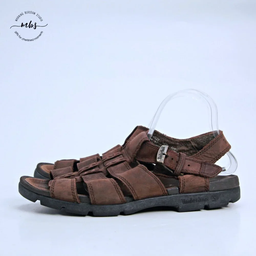 Timberland Leather Sandals‎ Brown Men 11